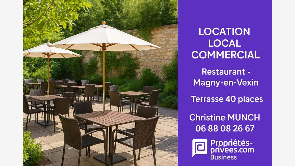 Location restaurant à Magny-en-Vexin centre