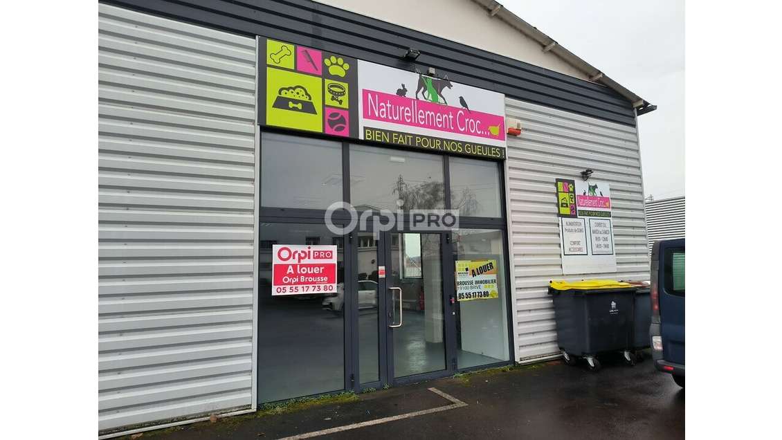 Loue local commercial 200m² Malemort-sur-Corrèze