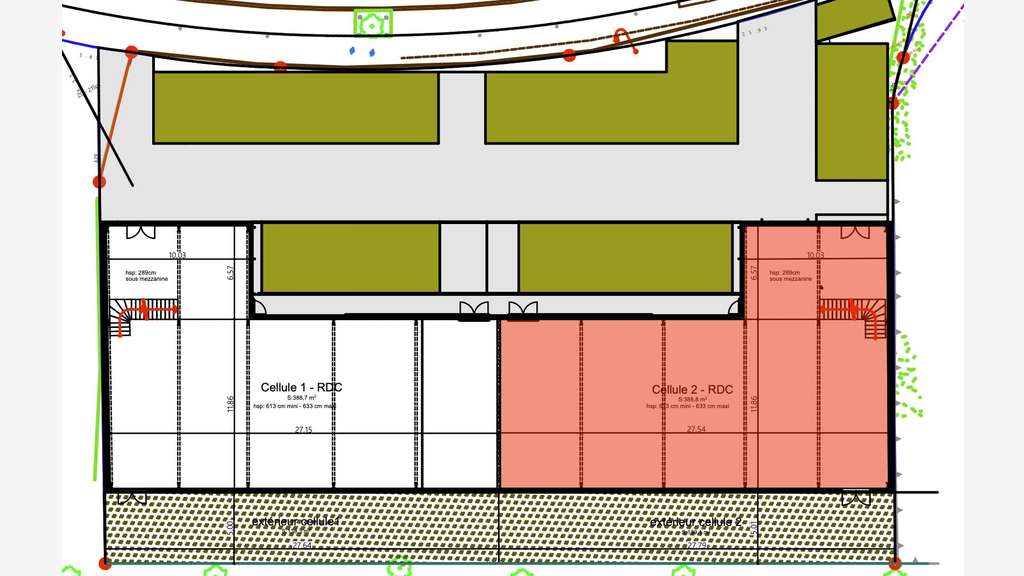 A louer Programme immobilier commercial 876m² N165