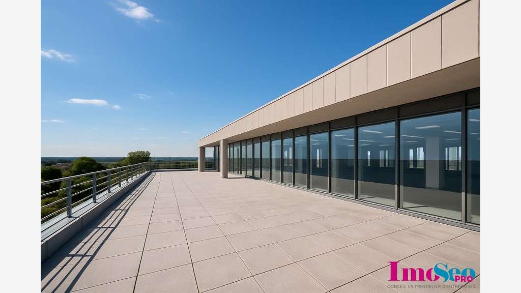 Local neuf 646m² à louer Mérignac prox Chemin Long