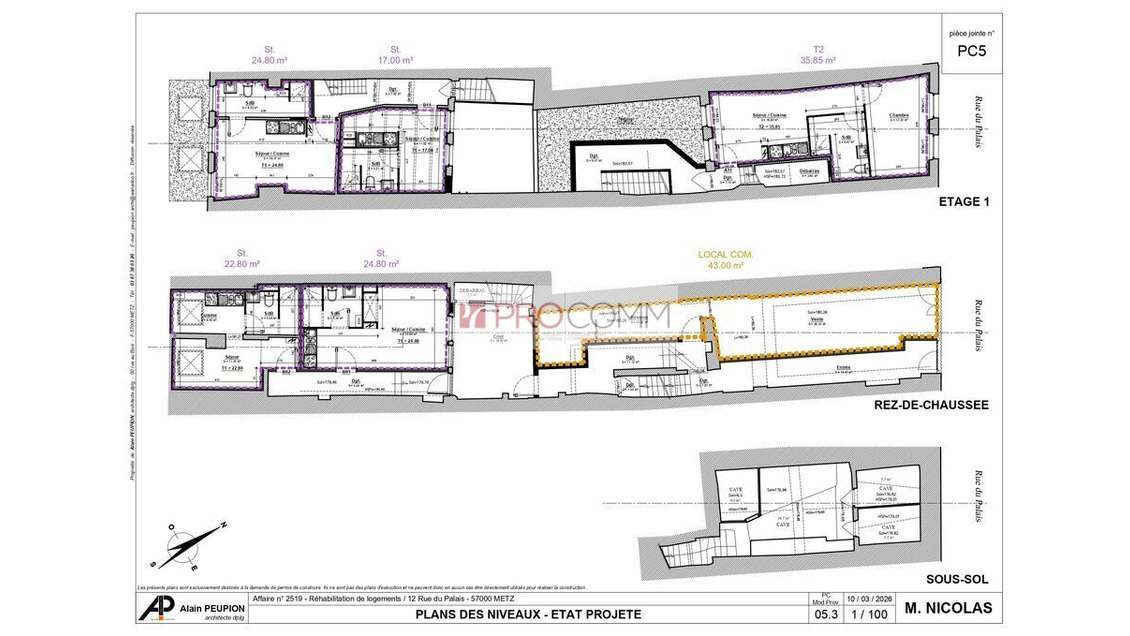METZ - LOCAL COMMERCIAL à louer