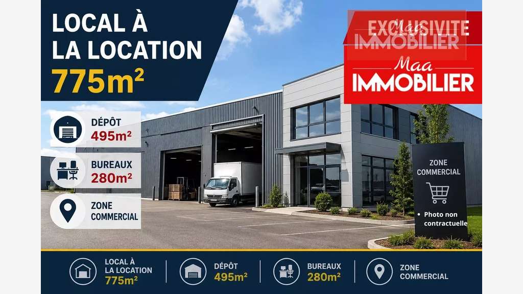 A louer local commercial 775m² Monistrol sur Loire