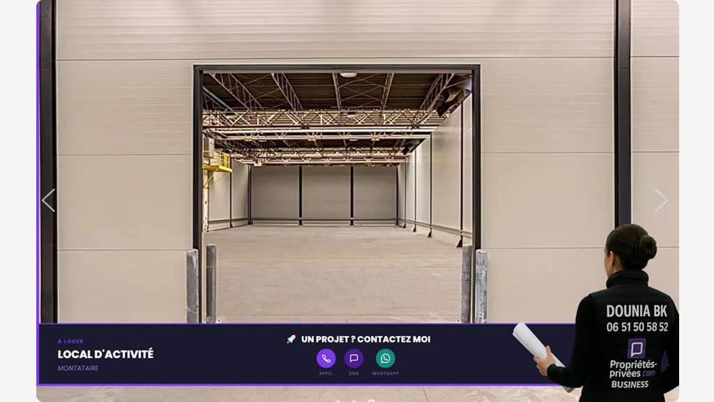 A louer entrepôt 480m² ZA de Montataire