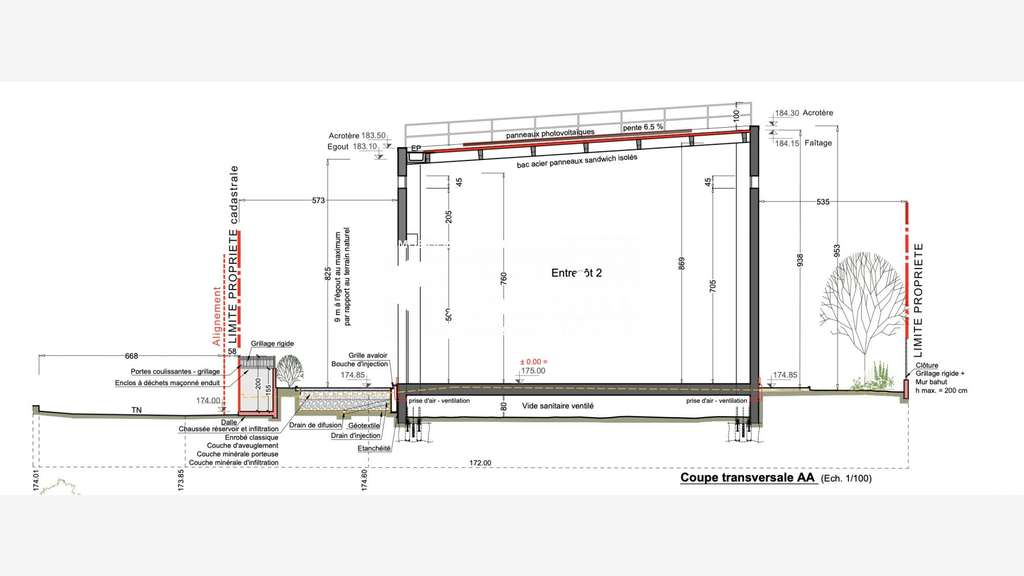 Local commercial 713m² à louer en ZA à Montauroux