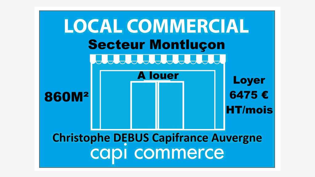 A louer local sur axe très fréquenté de Montluçon