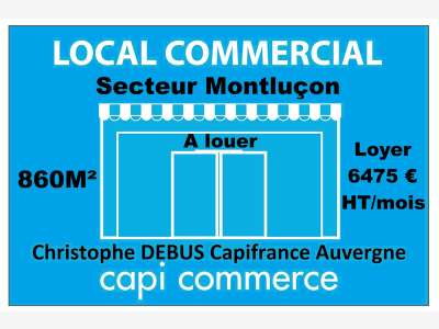A louer local sur axe très fréquenté de Montluçon