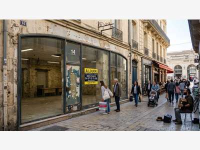A louer local commercial 180m² Montpellier centre