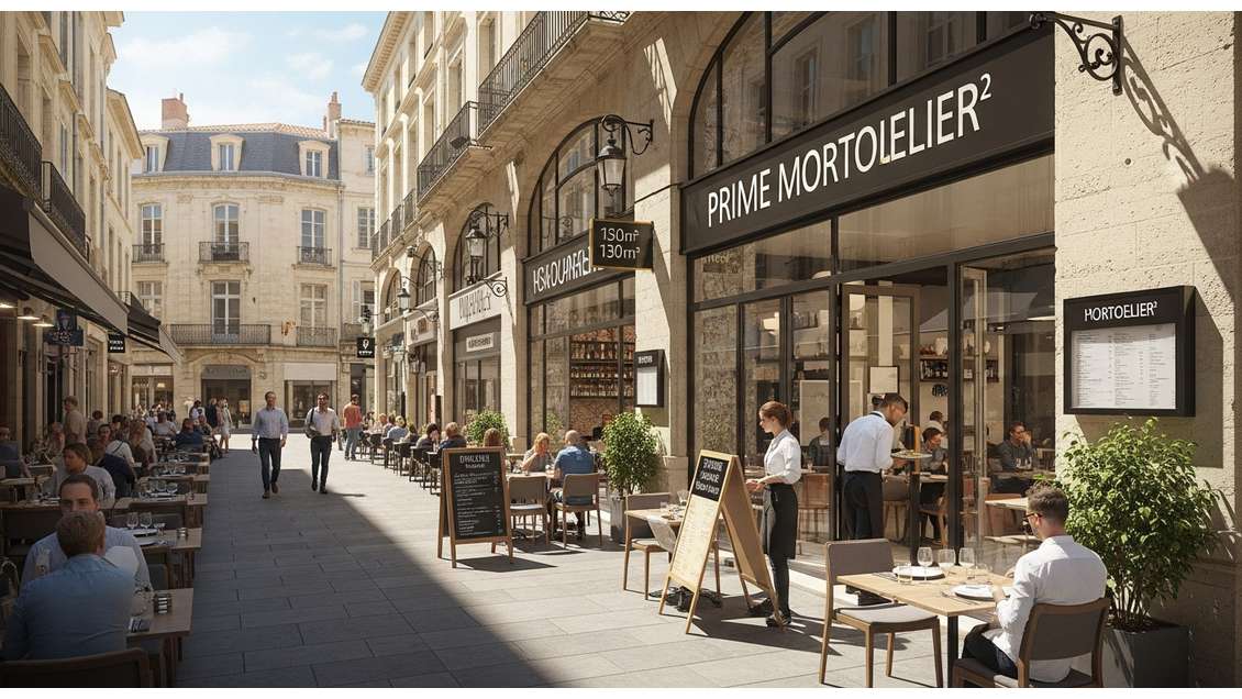 A louer local commercial 130m² Montpellier centre