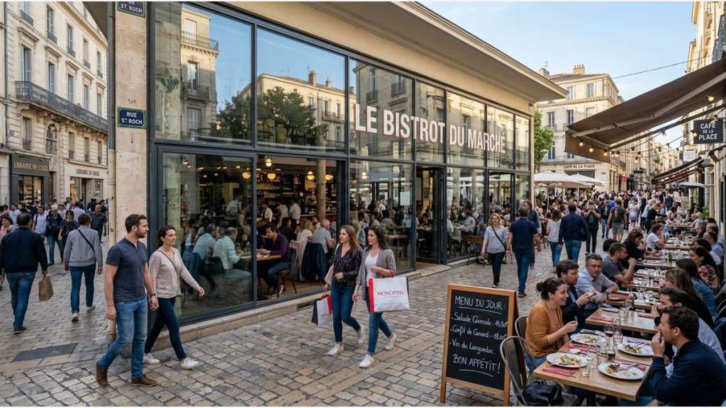 A louer local commercial 130m² Montpellier centre