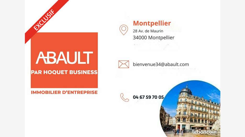 Local 251m² à louer bonne visibilité à Montpellier