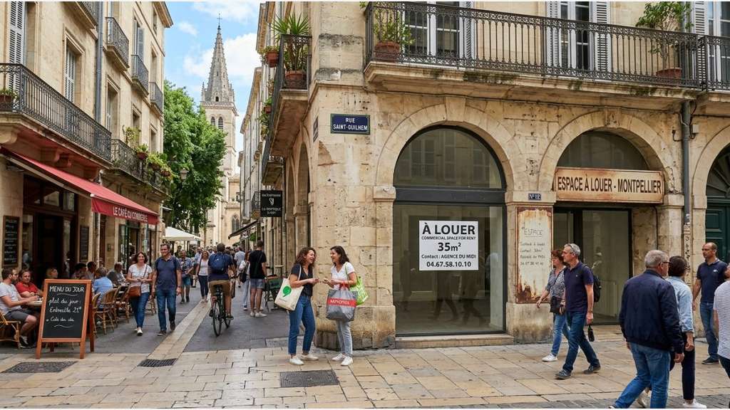 Local 35m² à louer centre historique Montpellier