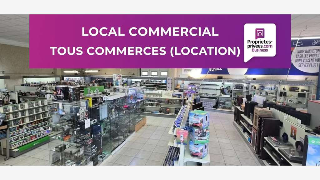 A louer local commercial 383m² divisible à Muret