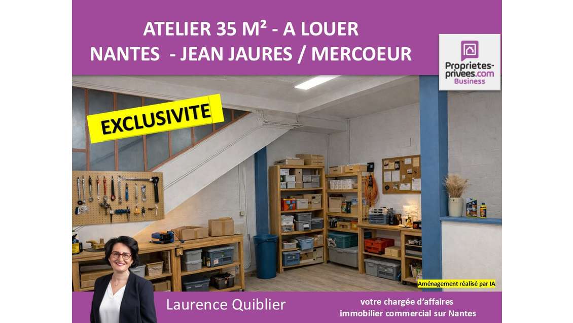 A louer bureaux commercial RDC 36m² à Nantes