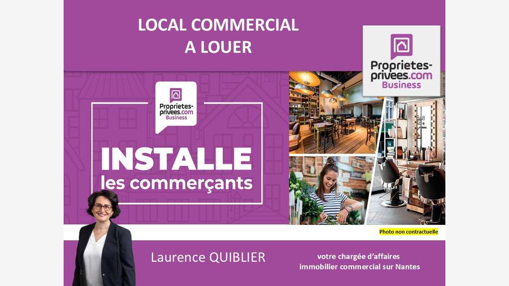 Local commercial 60m² à louer à Nantes centre