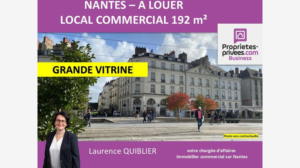 Local commercial 192m² à louer à Nantes Bouffay