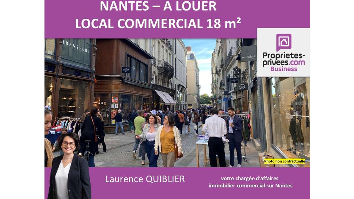 A louer local 18m² proche Place Royale à Nantes
