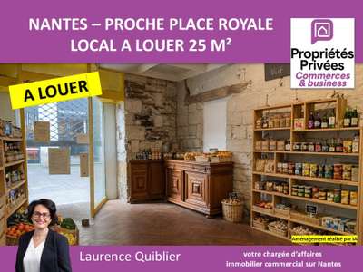 Local 24m² à louer proche Place Royale Nantes