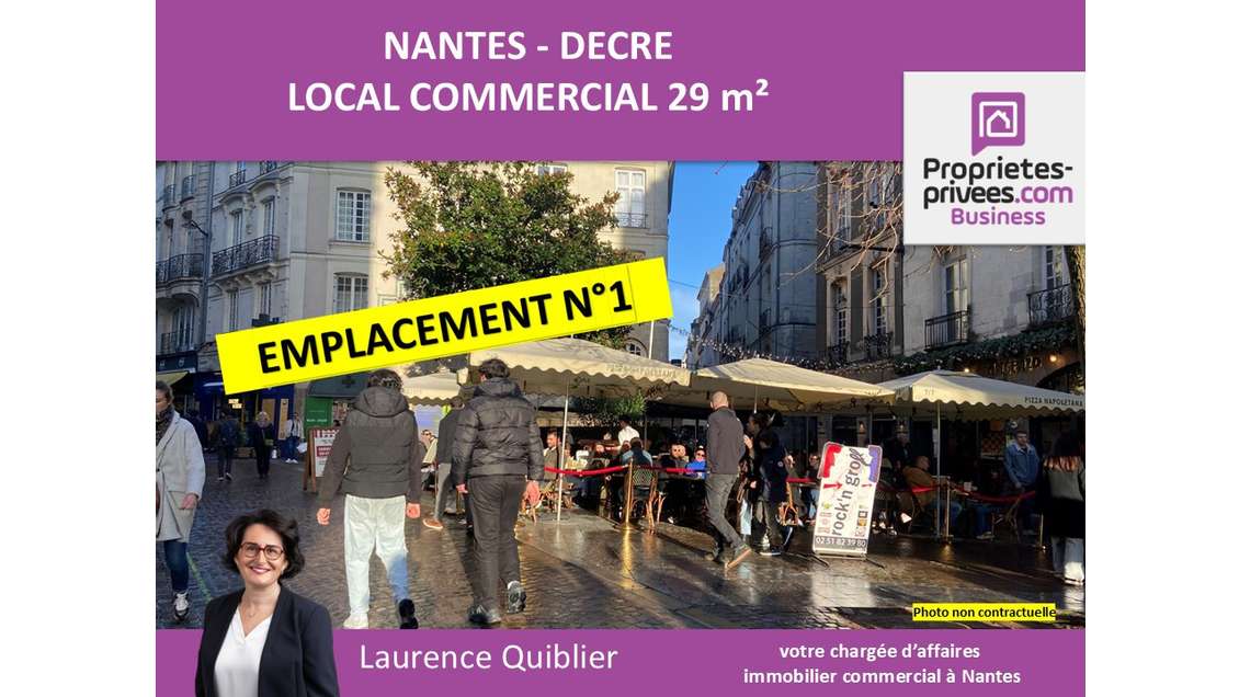 Local 29m² à louer Place du Pilori à Nantes Decré