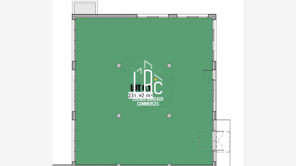 A louer local commercial neuf de 282m² à Nantes