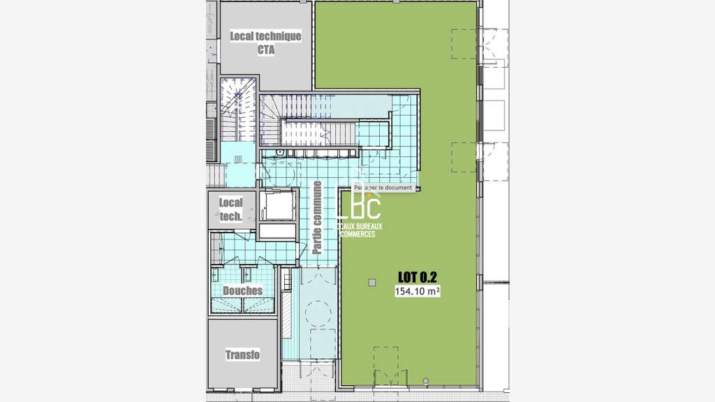 A louer local commercial neuf de 188m² à Nantes