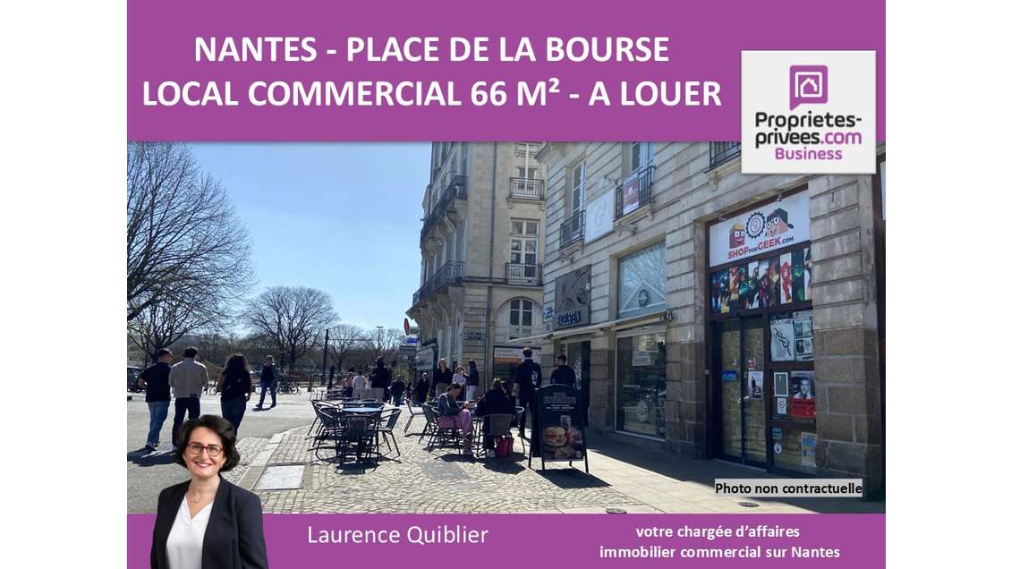 Local commercial à louer 66m² à Nantes centre