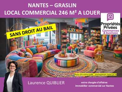 A louer local 246m² Nantes Graslin - Crébillon