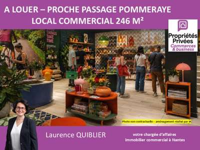 A louer local commercial 246m² centre-ville Nantes