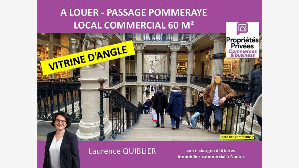 A louer local 60m² Nantes emplacement premium