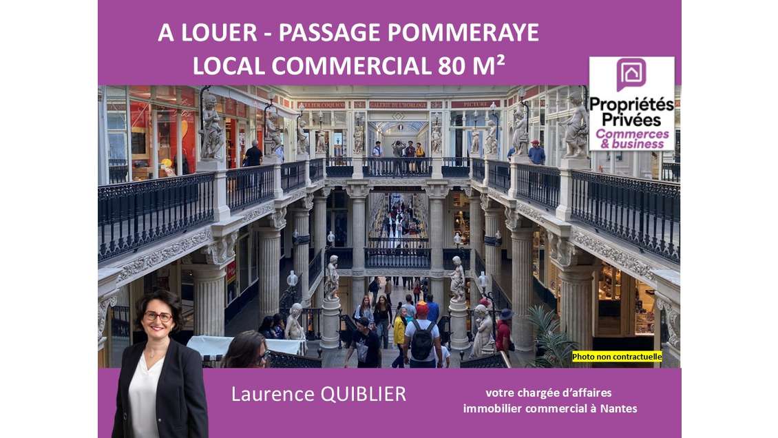 NANTES CENTRE - LOCATION LOCAL COMMERCIAL PMR 80