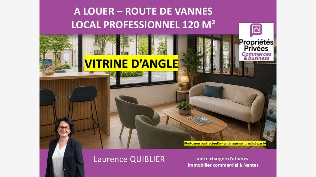 Location local pro de 120m² à Nantes rte de Vannes