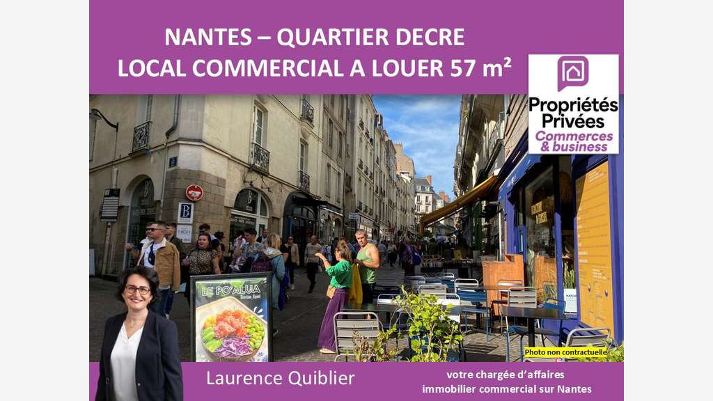 A louer local commercial 57m² à Nantes