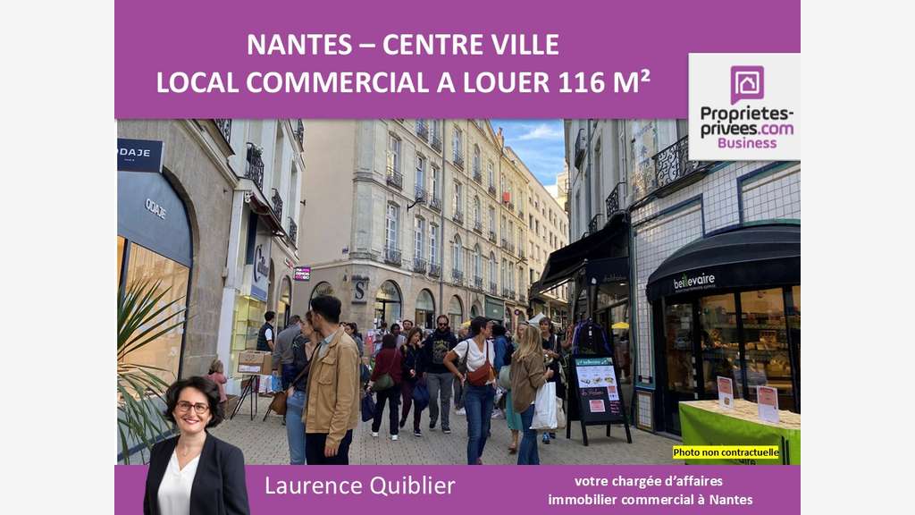 Local commercial à louer 116m² à Nantes 44000