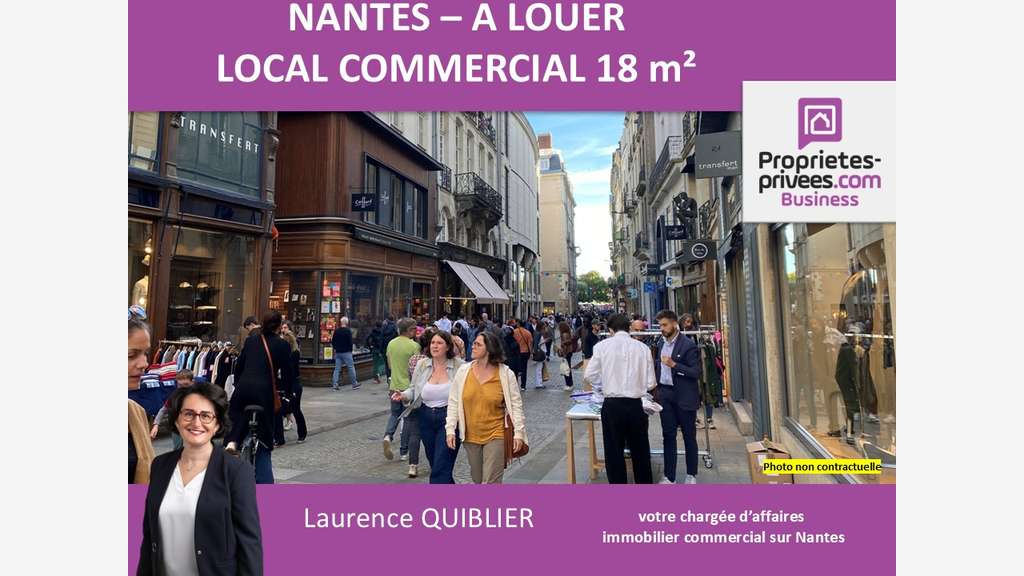 A louer local 18m² proche place royale Nantes