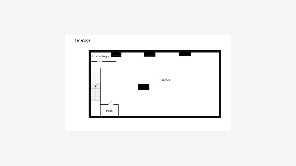 A louer murs commerciaux 206m² à Nevers centre