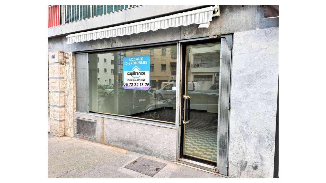 A louer local commercial 33m² Bld Madeleine à Nice