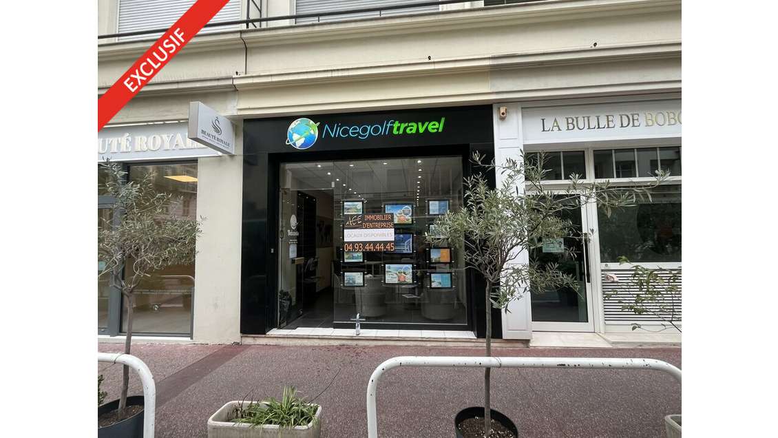 Location pure local commercial 53m² à Nice France