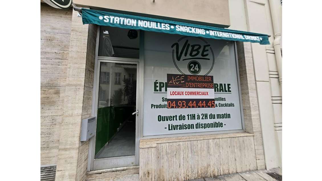 Location local commercial de 30m² à Nice Grammont