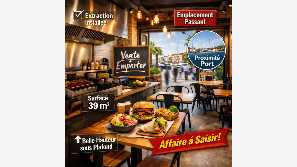 DAB snack avec extraction secteur Port Nice