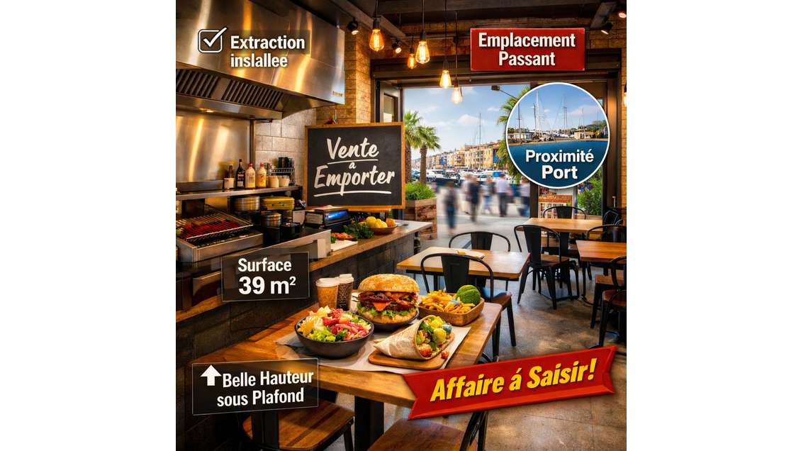 DAB snack avec extraction secteur Port Nice