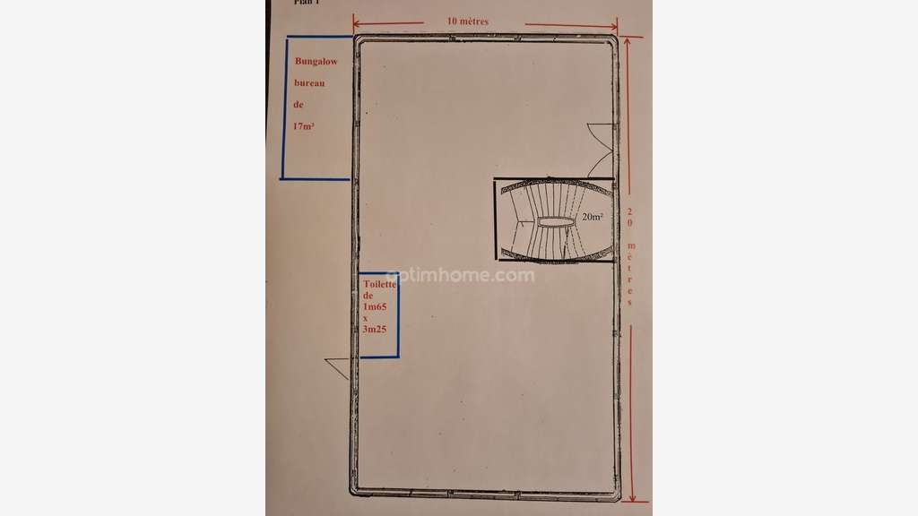 Local 197m² avec bureau et parking ZAC Orgeval N13