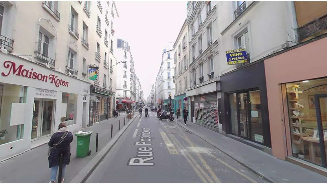 Location pure boutique rue Popincourt à Paris 11e