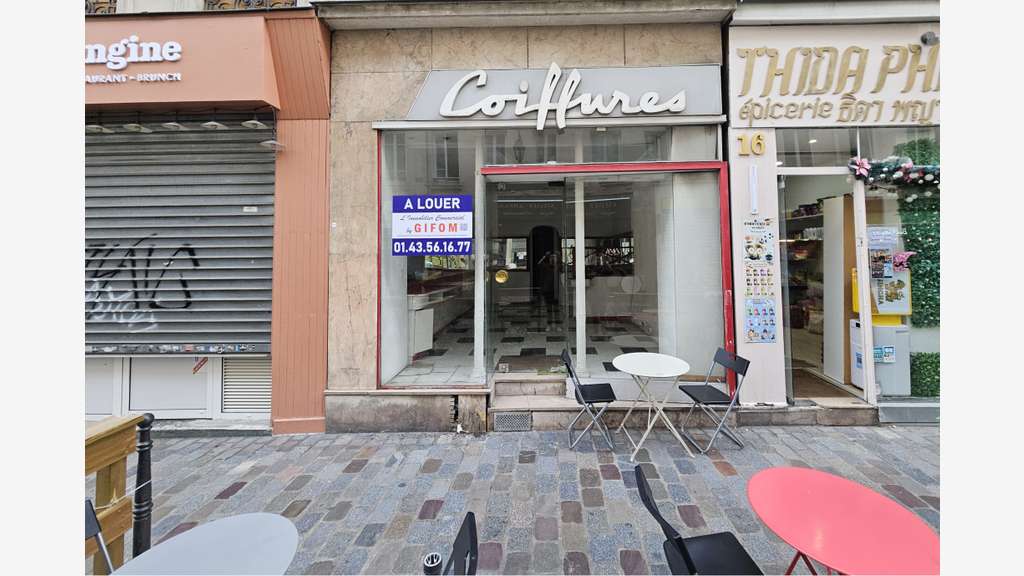 Location boutique rue de Cotte 75012 Paris