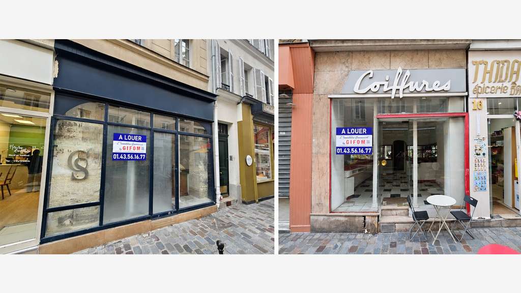 Location pure 85m² 2 boutiques 75012 Paris