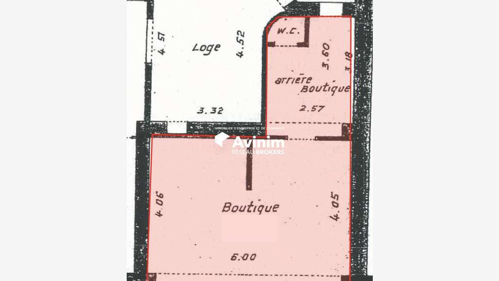 A louer local commercial de 55m² à Paris 75015