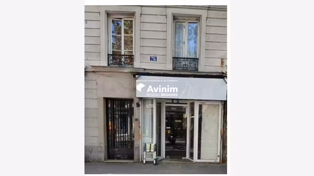 A louer local commercial 30m² en RDC à Paris 75018