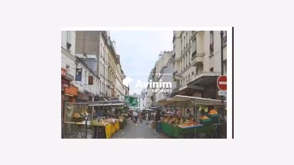 A louer local commercial de 100m² à Paris 75018