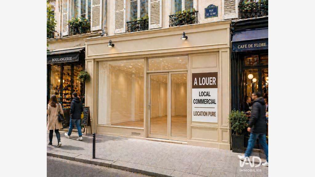 A louer local commercial 90m² à Paris 20e