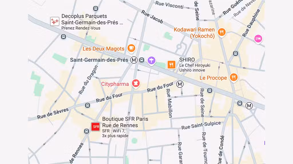 Location pure local commercial 63m² à Paris 75006