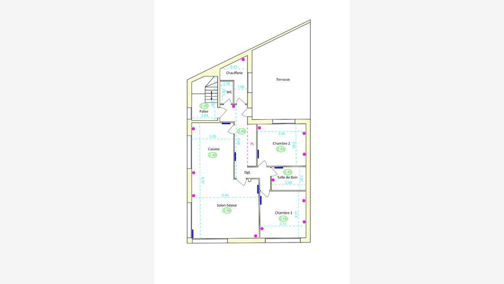 Bureaux belle visibilité 90m² centre de Ploërmel