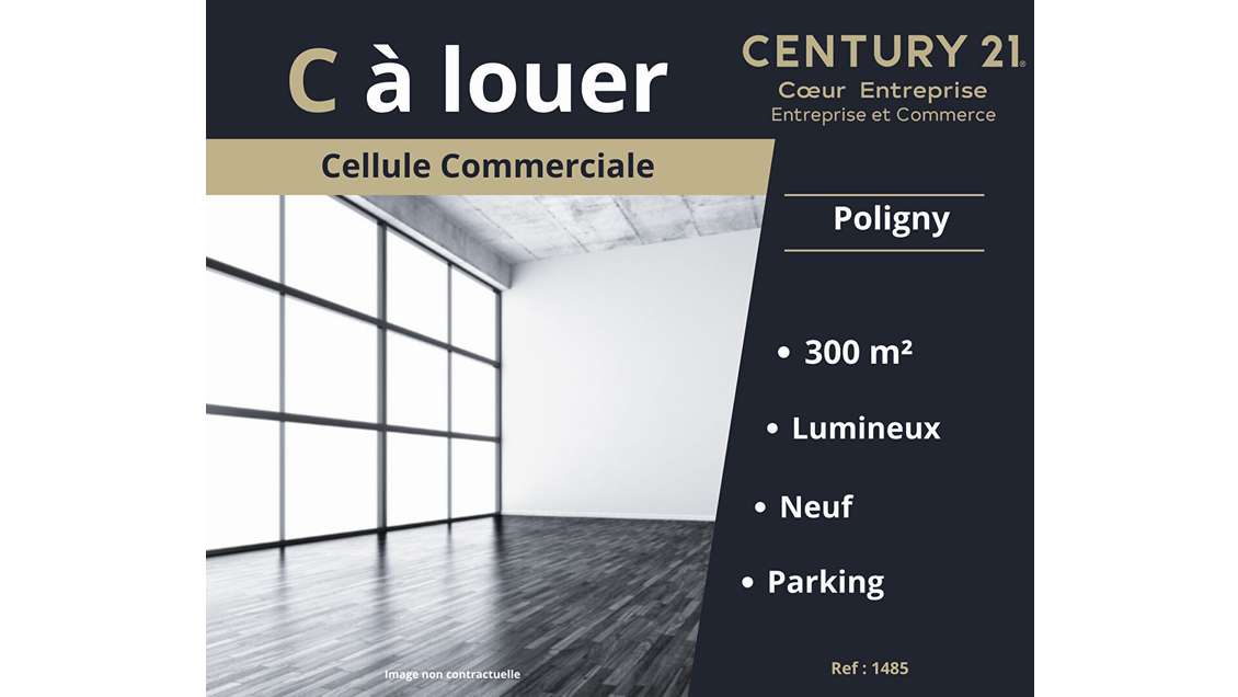 A louer local commercial 300m² zone comm. Poligny